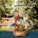 Natural Chakra Gemstone Crystal Bonsai Tree of Life（1,350 Gemstone Count） Large Feng Shui Money Tree for Luck and Wealth Desk Decoration 20 Inches by GreenHaven Gardens