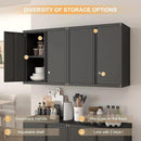 Wall Cabinet Storage,Steel Cabinet with Locking,Metal Storage Cabinet for Home Office,Kitchen by CozyNest Decor