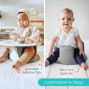 Upseat – The Original Ergonomic Baby Floor & Booster Seat with Tray, Developed with Physical Therapists for Upright Posture & Healthy Hip Development, 4–24 Months, Dishwasher-Safe Extra-Large Tray by TinyTreasures Baby Boutique