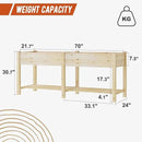 GHWIE Raised Garden Bed with Legs Elevated Wood Planter Box for Planting Vegetables Flowers Garden Patio Balcony Garden beds Outdoor with Liner by CozyNest Decor