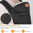 New Upgrade Ergonomic Baby Carrier Newborn Toddler Wrap Carrier,Hands Free Baby Sitting Sling,Breathable,Perfect for Infants/Chest Sling for Babies Shower Gift (Ink-Black, Upgrade-with Belt) by TinyTreasures Baby Boutique