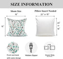 YOUR SMILE Classical Embroidery Jacquard Green Square Decorative Throw Pillow Case Cushion Cover 18x18 inch by CozyNest Decor