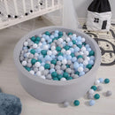 GOGOSO Ball Pits Balls for Toddlers Pack of 50 100 200 Plastics Shape Ball Non-Phthalate Non-BPA Non-Toxic 2.2-Inch Crush Proof Play Balls by TinyTreasures Baby Boutique