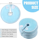 Tondiamo 28 Packs Soft g Tube Pads Holder Abdominal Feeding g Tube Button Cotton Pads Covers for Nursing Care(Light Blue) by TinyTreasures Baby Boutique