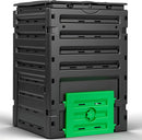 F2C Compost Bin Outdoor Composter BPA Free Material -120 Gallon (450L) Large Compost Bin Aerating Outdoor Compost Box Easy Assembling, Lightweight, Fast Creation of Fertile Soil, Black by GreenHaven Gardens
