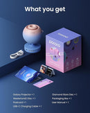 POCOCO Galaxy Star Projector for Bedroom with Replaceable Optical Film Discs, Home Planetarium Night Light Projector with High-Definition Soft Light for Relax, Study, and Meditate, Stress Relief Gifts by TinyTreasures Baby Boutique