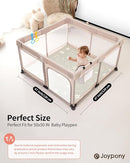 Baby Play Mat, 47 x 47 Inch Foldable Play Mats for Babies and Toddlers, Waterproof & Anti-Slip Portable Baby Floor Mat for Baby Playpen, Baby Mat for Floor with Travel Bag by TinyTreasures Baby Boutique