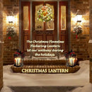 Christmas Lantern Christmas Decorative Lantern Snow Globe Christmas Decorations Indoor Outdoor Flashing Candle Lights, Dining Table Fireplace Decoration Hanging Candle Lanterns Holiday Decor by CozyNest Decor