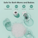 TSRETE Breast Pump, Double Wearable Electric Hands-Free Breast Pumps with 2 Modes, 9 Levels, LCD Display, Memory Function Rechargeable with Massage and Pumping Mode-27mm Flange-Green by TinyTreasures Baby Boutique