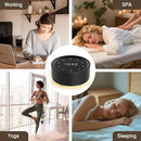White Noise Sound Machine Alarm Clock 7 Colors Night Light Sound Machine for Adult/Baby 20 Soothing Sounds 31 Level Volume 6 Level Screen Brightness 5 Timer Set Memory Function Touch Control by CozyNest Decor