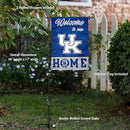 College Flags & Banners Co. Kentucky Wildcats Welcome to Our Home Garden Flag with Stand Holder by GreenHaven Gardens