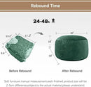 Bean Bag Chairs for Kids - Memory Foam Furniture BeanBag Chair - Kids/Teens Sofa with Soft Micro Fiber Cover - Round Fluffy Couch for Living Room Bedroom College Dorm - 2.5 ft, Green by CozyNest Decor