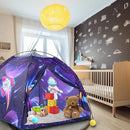 Space World Kids Play TentSpaceship Tent for Kids, Foldable Pop Up Indoor Outdoor Party Spaceship Playhouse Tent Toy for Boys Girls-47 * 47 * 41 (Dark Purple) by TinyTreasures Baby Boutique