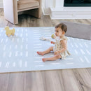 Baby Play Mats for Floor - Shoreline (6x6ft) - Premium EVA Foam Play Mat for Babies & Toddlers - Perfect for Tummy Time, Crawling, Playroom - Stylish & Comfortable Kids Play Mat by TinyTreasures Baby Boutique