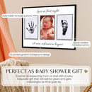 Inkless Hand and Footprint Kit, Baby Keepsake Plaque & Baby Shower Gifts - Ideal as Mom To Be Gift, Nursery Picture Frames, Clean Touch Hand and Footprint Kit (Style 2 - Design 2) by TinyTreasures Baby Boutique