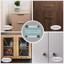 Child Proof Cabinet Locks, 4 Pack Child Locks for Drawer Cupboard Dishwasher Cupboard Pantry and Toilet. Adhesive Safety Baby Proofing Fridge Lock for Kids and Toddler by TinyTreasures Baby Boutique