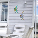 LIFFY Metal Fish Wall art Decor Beach Wall Decor Angelfish Art Sculpture Hanging for Outdoor Ocean Beach Sea Pool Decorations(Pair of Angelfish) by GreenHaven Gardens