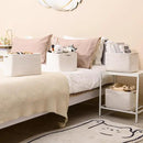 Storage Baskets for Organizing, Woven Basket for Storage, Storage Baskets Bin for Shelves, Cotton Rope Basket with Handles, 12.5"Lx9.1"Wx7.9"H, (4 Packs) Off White by CozyNest Decor