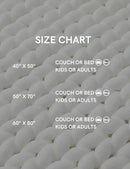 YnM Chunky Throw Blanket, Medium-Weight, Hand Knitted, Skin Friendly, Ventilated and Breathable, Machine Washable, Home Décor Piece for Couch, Sofa and Bed (White, 50x70 Inch) by CozyNest Decor