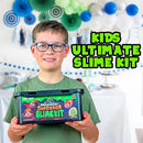 Original Stationery Dinosaur Slime Kit for Boys - Small Multicolor Original Style - Glow-in-The-Dark & Glitter DIY Slime Making Set with Lava, Blood & Dino Poop Effects by TinyTreasures Baby Boutique