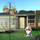 Bird Feeding Station Kit Pole Wild Bird Feeder Hanging Planter Hanger Multi Feeder Hanging with Metal Suet Feeder Bird Bath for Attracting Wild Birds by GreenHaven Gardens