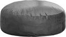 Hobestluk 6FT Bean Bag Chair Bean Bag Chairs for Adults Giant Bean Chairs with Velvet Cover, Memory Foam BeanBag Chair Fluffy BeanBag Chairs for Living Room, Bedroom- Grey (70" x 70" x 15") by CozyNest Decor
