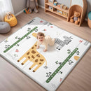 Foldable Baby Play Mat, PIGLOG 0.6in Thick Waterproof Playmats for Babies and Toddlers Kids, Safe Foam Playmat for Tummy Time, 50x50 Playpen Mat, Reversible Portable Baby Floor Mat for Infant, Giraffe by TinyTreasures Baby Boutique