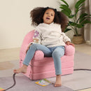 Foldable Kids Sofa, Comfy Rainbow Toddler Couch with Tri Folding Foam Cushions, Comfy Couch for Kid Age 18 Months and Up by TinyTreasures Baby Boutique
