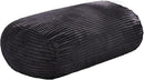 Hobestluk 4FT Bean Bag Chairs Adult Bean Bag with Portable Handle Comfy Large Bean Bag Chair with Removable Cover for Living Room Bedroom or Reading Nook (Stripe Dark Grey, 4FT) by TinyTreasures Baby Boutique