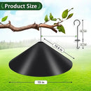 Gtongoko 19 Inch PP Squirrel Baffle for Protect Outside Hanging Mounted Bird Feeder or Bird House Squirrel Proof for Shepherd Hooks Black 1 Pack by GreenHaven Gardens