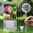 Plant Watering Globes, 6PCS Iridescent Rainbow Gradient Color Clear Glass Bulbs Self Watering Spikes Planter Insert, Automatic Plant Waterer Bulbs Devices for Various Plants by GreenHaven Gardens