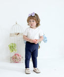 Baby and Toddler Girl's 5 Pack Cotton Ribbed Pull On Pants Leggings 0-4 Years by TinyTreasures Baby Boutique