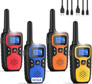 Wishouse Walkie Talkies for Adults Long Range-Rechargeable 4 Pack 2 Way Radios, Hiking Accessories Camping Gear Xmas Birthday Gift for Kids Family with Lamp,SOS Siren,NOAA Weather Alert,Easy to Use by TinyTreasures Baby Boutique