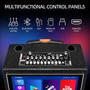 Karaoke Machine with Lyrics Display Screen for Adults, 15 Inches Tablet, Bluetooth Speaker w/ 2 Rechargeable UHF Mics, 1000W Peak Power, DJ Lights, Portable Karaoke System for Any Occasion by TinyTreasures Baby Boutique