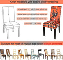 JQinHome Orange Halloween Chair Slipcover,Cat Chair Covers Set of 6, High Stretch Washable Chair Protector Cover for Dining Room, Kitchen,Home Party,Wedding Ceremony(Cat Orange,6PC) by CozyNest Decor