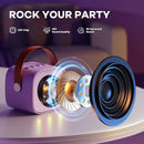 YLL Mini Karaoke Machine with 2 Wireless Microphones, TOP Kids Gifts for Girls Ages 3, 4, 5, 6, 7, 8, 9,10,11,12 +Year Old, 4-12 Years Old Birthday Toy Gift for Girls Boys Party (Purple) by TinyTreasures Baby Boutique