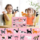 CiyvoLyeen Kitten Craft Kit Kids DIY Crafting and Sewing Set Kitty Cat Stuffed Animal Felt Plushies for Girls and Boys Educational Beginners Sewing Gift Ideas by TinyTreasures Baby Boutique