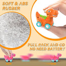 Veslier Dinosaur Toys for Kids 2-4 3-5 with 6 Dinosaur Car Vehicles, Dino Transport Carrier Truck with Music and Roaring Sound Christmas Birthday Gift for 2+ Year Old Boys. by TinyTreasures Baby Boutique