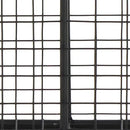 Deco 79 Metal Large Open Frame Wire Grid Storage Basket with Curved Sides and Ring Handles, 30" x 20" x 20", Black by GreenHaven Gardens