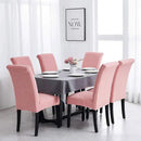 Joccun Chair Covers for Dining Room Set of 2,Dining Chair Slipcovers Stretch Dining Room Chair Covers Seat Protector,Washable Parsons Chair Cover for Home,Banquet(Dusty Pink,2 Pack) by CozyNest Decor