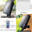 Upgraded Solar Curtain Lights Remote Control, Outdoor Garden Lights 300 LED 8 Modes Remote Control Waterproof Solar Waterfall Fairy String Lights Decoration for Patio Garden Party Wedding (Cool White) by GreenHaven Gardens