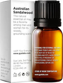 Gya Labs Australian Sandalwood Essential Oil for Skin & Hair - 0.34 Fl Oz - 100% Pure Natural Australian Sandalwood Oil for Diffuser, Aromatherapy Use & Candle Making Scent by CozyNest Decor
