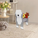 English Shepherd Dog Planter Plant Pots,Cute Garden Dog Flower Planter,Dog Planters Birthday Gifts for Women,Office,Indoor/Outdoor Decor（9.45 * 6.38 * 13.39in） by GreenHaven Gardens