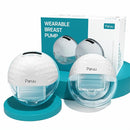 Paruu P10 Hands Free Breast Pump Wearable, 338mmHg Strong Suction, Low Noise, 4 Modes & 9 Levels, Electric Breast Pump Portable, Smart Display, 19/21/24/28mm Insert/Flange, 2 Pack (White) by TinyTreasures Baby Boutique