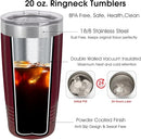 iProductsUS Personalized Tumbler with Slider Lid, Stainless Steel 20 oz Coffee Mug Engrave Names, Vacuum Insulated Custom Cup, Gift Idea for Dad, Husband, Him (Maroon) by TinyTreasures Baby Boutique