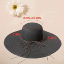 Floppy Big Beach Straw Hats for Women Foldable Summer Wide Brim Packable Sun Hat Womens Travel Straw Fedora Hat by GreenHaven Gardens
