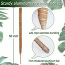 60 Inch Moss Pole for Plants Monstera, Tall Bendable Moss Poles for Climbing Plants Indoor, Large Handmade Plant Pole Sticks, Coco Coir Plant Support Stakes for Potted Plants, Pothos by GreenHaven Gardens