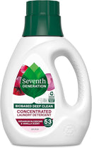 Seventh Generation Concentrated Laundry Detergent, Stain Fighting Formula, Geranium Blossom & Vanilla, 40 oz (53 Loads) by TinyTreasures Baby Boutique