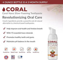 Coral Nano Silver Foaming Cinamon Tea Tree Toothpaste, Natural Fluoride Free Toothpaste, SLS and Glycerin Free - 4 Ounce by CozyNest Decor