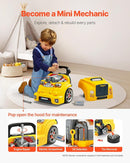 VEVOR Engine Toy, 60 Pieces, Kids Mechanic Car Repair Set with Removable Parts, Lights and Sounds, Steering Wheel and Horn, Kids Mechanic Workshop Set for Toddler Ages 3 Years and Up, Yellow by TinyTreasures Baby Boutique